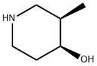 4-Piperidinol, 3-methyl-, (3R,4S)- Structure