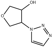 3-Furanol, tetrahydro-4-(1H-1,2,3-triazol-1-yl)- Structure