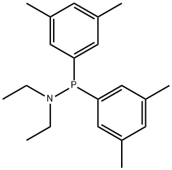 Phosphinous amide, P,P-bis(3,5-dimethylphenyl)-N,N-diethyl- Structure