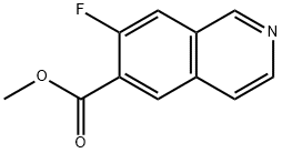 6-Isoquinolinecarboxylic acid, 7-fluoro-, methyl ester Structure