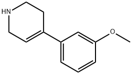 Pyridine, 1,2,3,6-tetrahydro-4-(3-methoxyphenyl)- 구조식 이미지