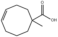 4-Cyclooctene-1-carboxylic acid, 1-methyl- Structure