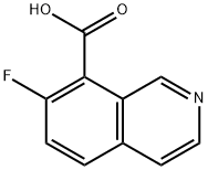 8-Isoquinolinecarboxylic acid, 7-fluoro- Structure