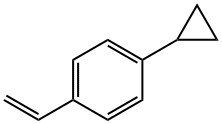 Benzene, 1-cyclopropyl-4-ethenyl- 구조식 이미지