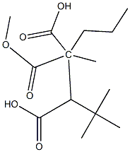 1,2,2-Pentanetricarboxylic acid, 1-(1,1-dimethylethyl) 2,2-dimethyl ester 구조식 이미지