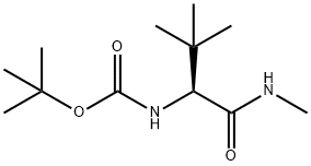 (S)-tert-butyl (3,3-dimethyl-1-(methylamino)-1-oxobutan-2-yl)carbamate(WXC08256) 구조식 이미지