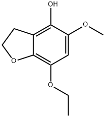 4-Benzofuranol,7-ethoxy-2,3-dihydro-5-methoxy-(9CI) 구조식 이미지