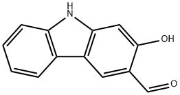 9H-Carbazole-3-carboxaldehyde, 2-hydroxy- 구조식 이미지