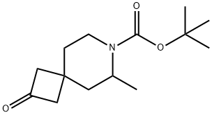 7-Azaspiro[3.5]nonane-7-carboxylic acid, 6-methyl-2-oxo-, 1,1-dimethylethyl ester 구조식 이미지