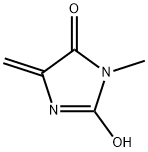 4H-Imidazol-4-one,3,5-dihydro-2-hydroxy-3-methyl-5-methylene-(9CI) Structure