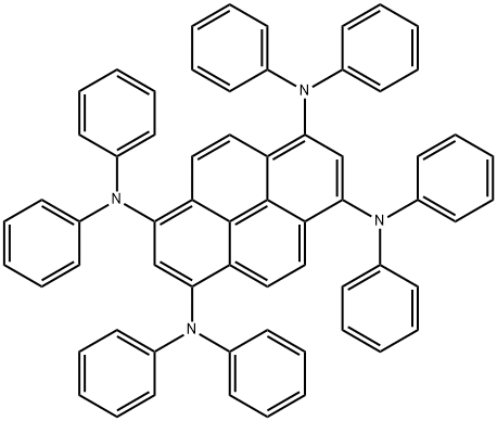 1,3,6,8-Pyrenetetramine, N1,N1,N3,N3,N6,N6,N8,N8-octaphenyl- Structure