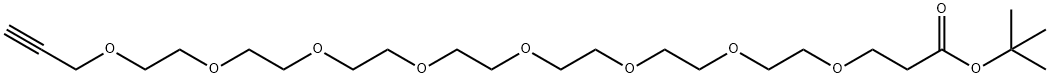 Propargyl-PEG8-t-butyl ester 구조식 이미지
