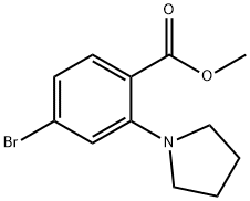 Methyl 4-bromo-2-(pyrrolidin-1-yl)benzoate Structure
