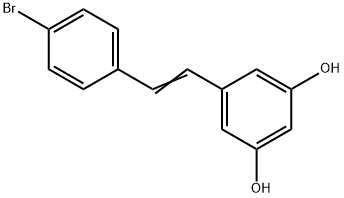 3,5-DIHYDROXY-4"-브로모스틸벤 구조식 이미지