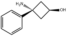 Cyclobutanol, 3-amino-3-phenyl-, cis- Structure