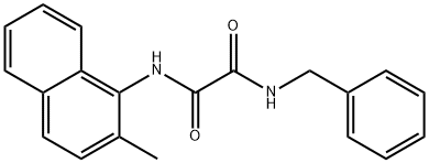 Ethanediamide, N1-(2-methyl-1-naphthalenyl)-N2-(phenylmethyl)- 구조식 이미지