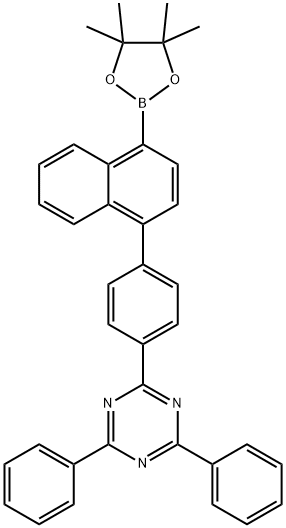 4-(2,4,6-Triphenyl)triazin-1-Naphthaleneboronic acid pinacol ester 구조식 이미지