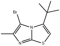 Imidazo[2,1-b]thiazole, 5-bromo-3-(1,1-dimethylethyl)-6-methyl- 구조식 이미지
