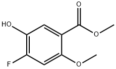 Benzoic acid, 4-fluoro-5-hydroxy-2-methoxy-, methyl ester Structure