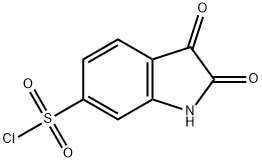 1H-Indole-6-sulfonyl chloride, 2,3-dihydro-2,3-dioxo- Structure