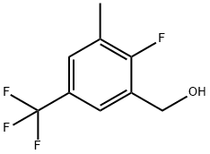 Benzenemethanol, 2-fluoro-3-methyl-5-(trifluoromethyl)- Structure