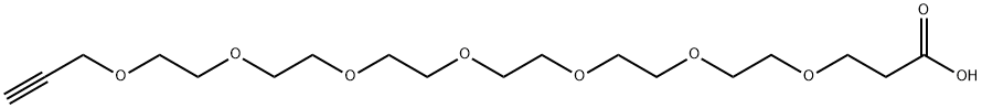 Propargyl-PEG7-acid 구조식 이미지
