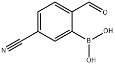 Boronic acid, B-(5-cyano-2-formylphenyl)- Structure