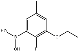 Boronic acid, B-(3-ethoxy-2-fluoro-5-methylphenyl)- Structure