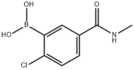 Boronic acid, B-[2-chloro-5-[(methylamino)carbonyl]phenyl]- Structure