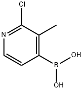 Boronic acid, B-(2-chloro-3-methyl-4-pyridinyl)- Structure