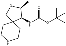 tert-butyl ((3S,4S)-3-methyl-2-oxa-8-azaspiro[4.5]decan-4-yl)carbamate 구조식 이미지