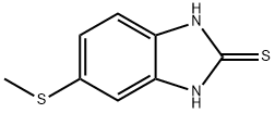 2H-Benzimidazole-2-thione,1,3-dihydro-5-(methylthio)-(9CI) Structure