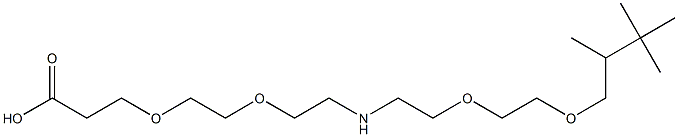 N-Boc-N-bis(PEG2-propargyl) Structure