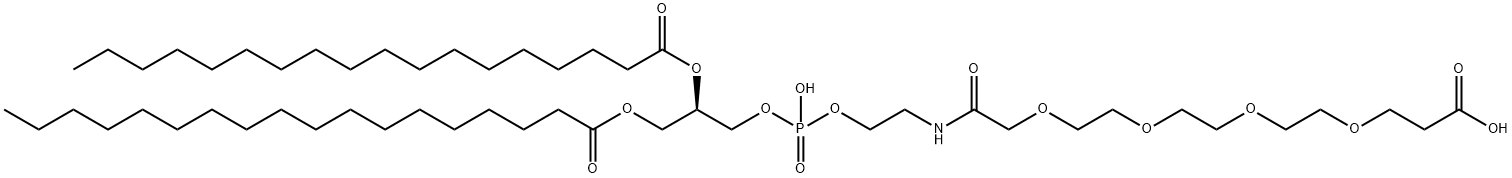 DSPE-PEG4-acid Structure