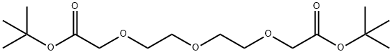 3,6,9,12-Tetraoxatetradecanoic acid, 13,13-dimethyl-11-oxo-, 1,1-dimethylethyl ester Structure