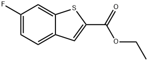Benzo[b]thiophene-2-carboxylic acid, 6-fluoro-, ethyl ester 구조식 이미지