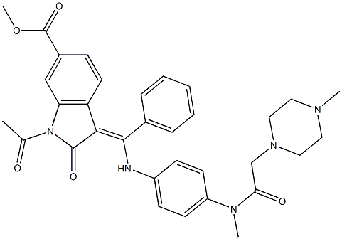 Nintedanib Impurity 93 구조식 이미지