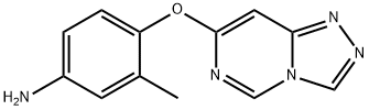 3-methyl-4-(1,2,4-triazolo[4,3-c]pyrimidin-7-yloxy)-Benzenamine Structure