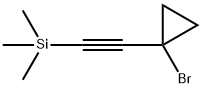 Cyclopropane, 1-bromo-1-[2-(trimethylsilyl)ethynyl]- 구조식 이미지