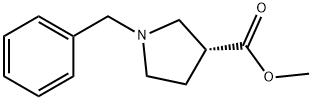 3-Pyrrolidinecarboxylic acid, 1-(phenylmethyl)-, methyl ester, (3R)- Structure