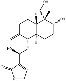 14-Deoxy-12-hydroxyandrographolide 구조식 이미지