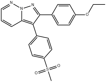 2-(4-ETHOXYFENYL)-3-(4-MESYLFENYL)PYRAZOLO[1,5-B]PYRIDAZINE 구조식 이미지