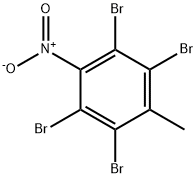 Benzene, 1,2,4,5-tetrabromo-3-methyl-6-nitro- 구조식 이미지