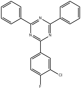 1,3,5-Triazine, 2-(3-chloro-4-fluorophenyl)-4,6-diphenyl- Structure