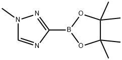 1H-1,2,4-Triazole, 1-methyl-3-(4,4,5,5-tetramethyl-1,3,2-dioxaborolan-2-yl)- Structure