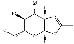 2-Methyl-(1,2-dideoxy-a-D-glucopyrano)-[2,1-d]-2-oxazoline 구조식 이미지