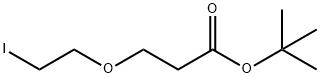 Propanoic acid, 3-(2-iodoethoxy)-, 1,1-dimethylethyl ester 구조식 이미지