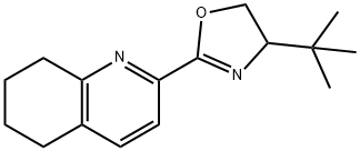 Quinoline, 2-[4-(1,1-dimethylethyl)-4,5-dihydro-2-oxazolyl]-5,6,7,8-tetrahydro- 구조식 이미지