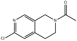 1-(6-chloro-3,4-dihydro-1H-2,7phthyridin-2-yl)-ethanone 구조식 이미지