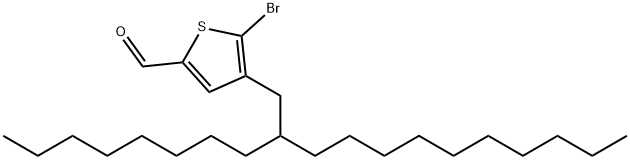 2-Thiophenecarboxaldehyde, 5-bromo-4-(2-octyldodecyl)- Structure